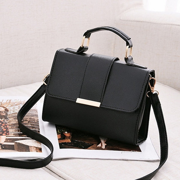 Women Fashion PU Leather Shoulder Small Flap Crossbody Handbags Top Handle Tote Messenger Bags