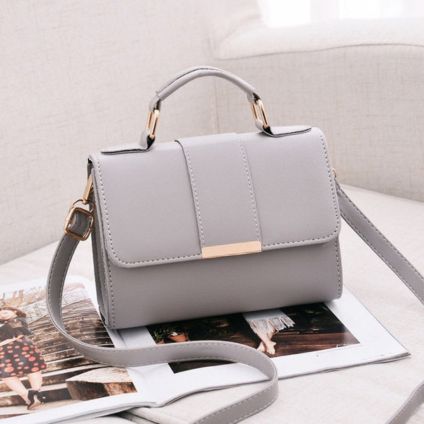 Women Fashion PU Leather Shoulder Small Flap Crossbody Handbags Top Handle Tote Messenger Bags