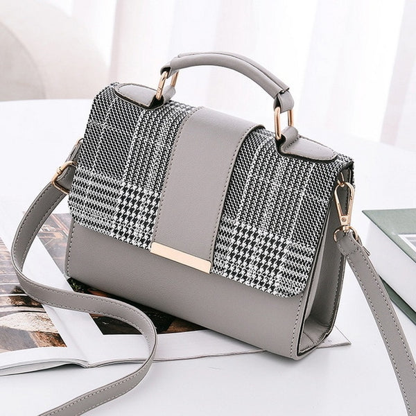 Women Fashion PU Leather Shoulder Small Flap Crossbody Handbags Top Handle Tote Messenger Bags