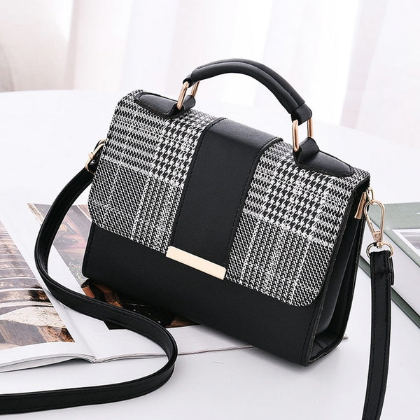 Women Fashion PU Leather Shoulder Small Flap Crossbody Handbags Top Handle Tote Messenger Bags