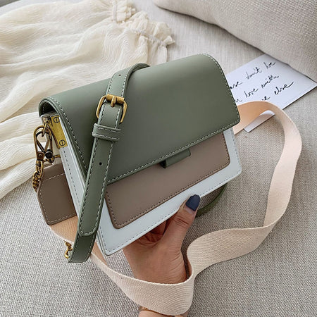 British Fashion Simple Small Square Bag Women's Designer Handbag 2019 High-quality PU Leather Chain Mobile Phone Shoulder bags