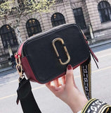 2019 Fashion New Ladies Sequin Square bag High quality PU Leather Women's Designer Luxury Handbag Black Shoulder Messenger bag