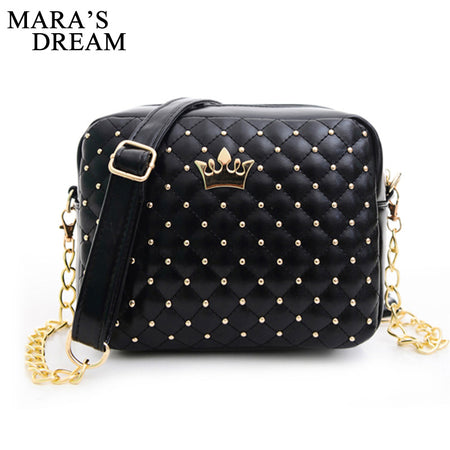 Mara's Dream 2019 Fashion Women Handbag Messenger Bags PU Leather Shoulder Bag Lady Crossbody Mini Bag Female Crown Evening Bags