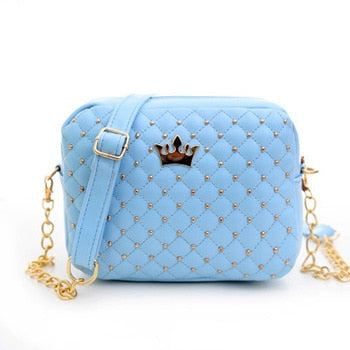 Mara's Dream Small Women Bag Fashion Handbag With Crown Mini Rivet Shoulder Bag Women Messenger Bag 2019 Hot Sale