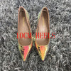 2019 New fashion woman shoes snake printing party wedding shoes big size 35-42 sexy pointed toe high heels pumps women shoes