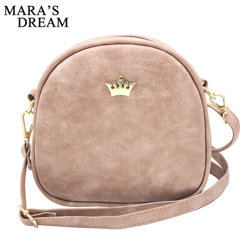Mara's Dream 2019 Fashion Women Handbag Messenger Bags PU Leather Shoulder Bag Lady Crossbody Mini Bag Female Crown Evening Bags
