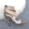 Fashion Heels Women Shoes Jelly Transparent Shoes Woman Pumps High Heels Female Shoes Sexy Sandals Cross-tied Party Shoes 35-43